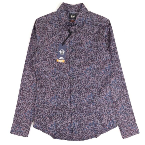 NWT Dockers Smart 360 Flex Slim Fit Long Sleeve Button Down Shirt Mens Small - Picture 1 of 12